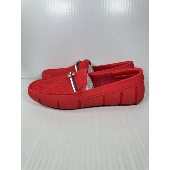 SWIMS Riva Red Loafers Shoes Men’s Size 9.5 Slip In BRAND NEW - Picture 3 of 8